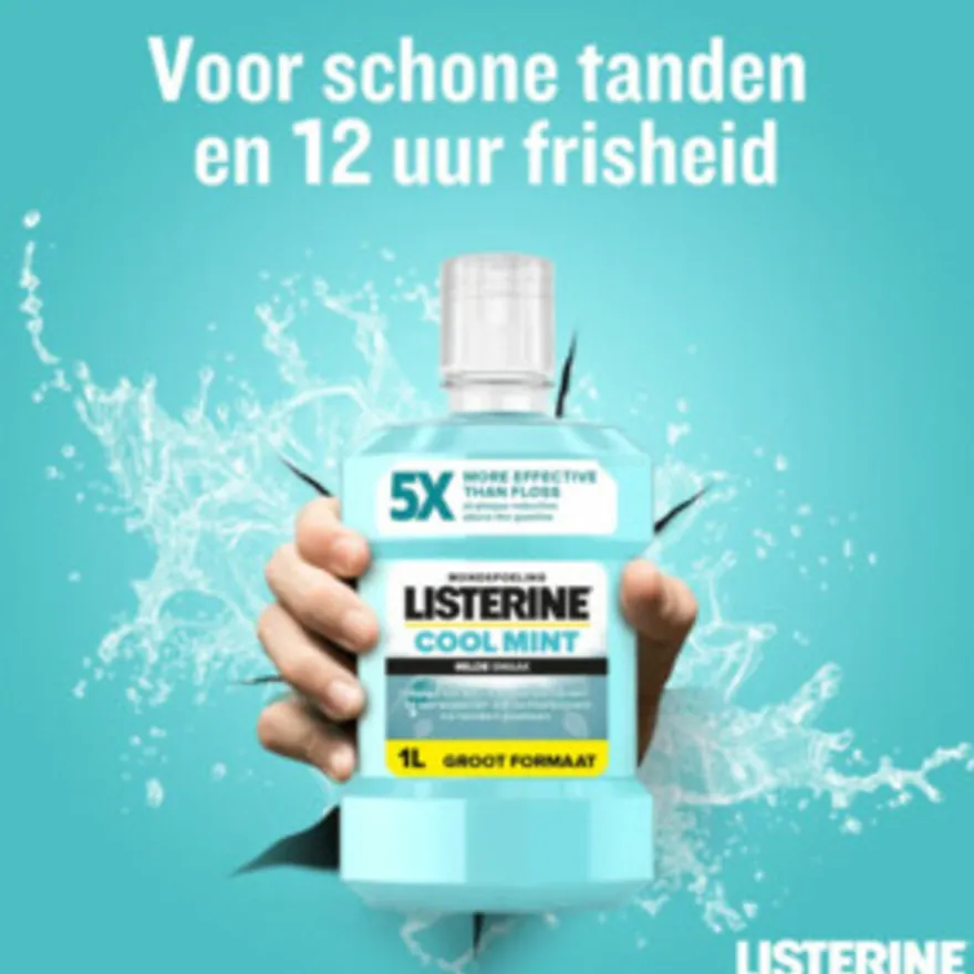 Listerine Mondwater Coolmint Mild (1000 ml)