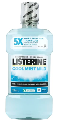Listerine Mondwater Cool Mint Milde Smaak (500 ml)