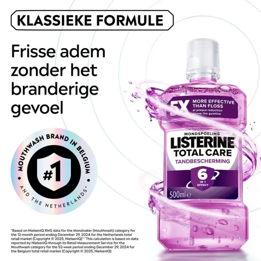 Listerine Mondwater Total Care Tandbescherming (500 ml)
