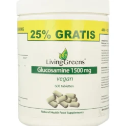 Livinggreens Glucosamine Vegan Voordeelverp Akking (600 tabletten)