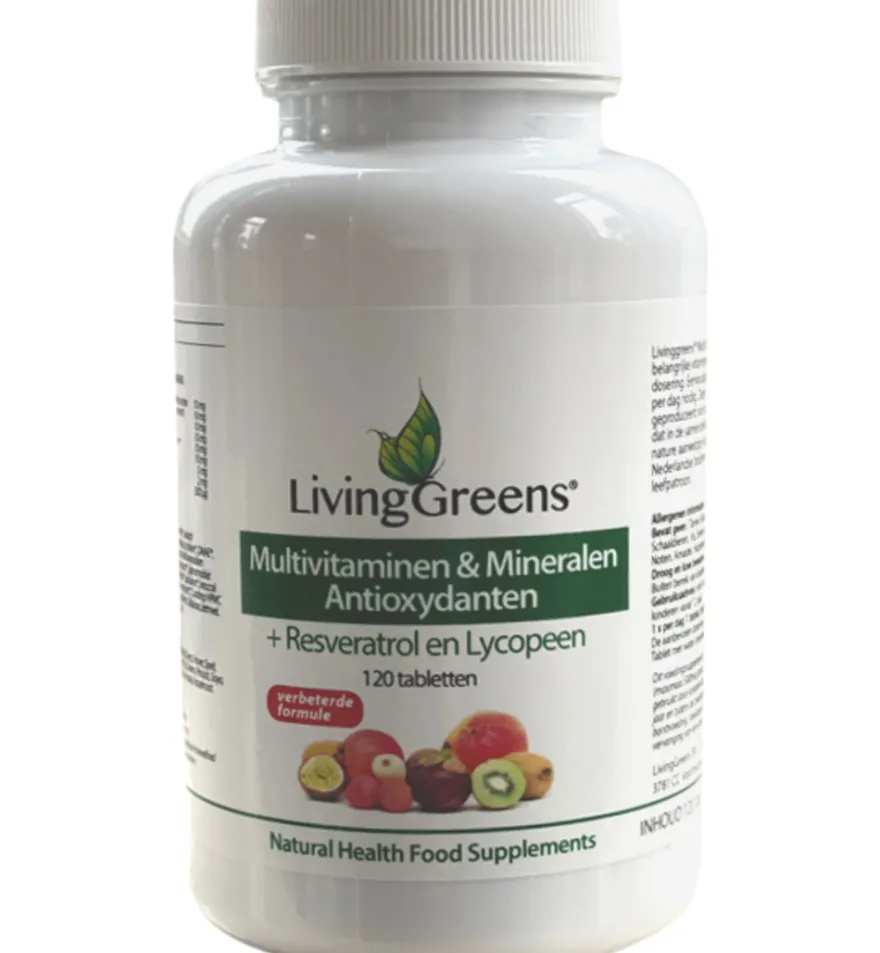 Livinggreens Multi Vitaminen & Mineralen Antioxidant (120 Tabletten)