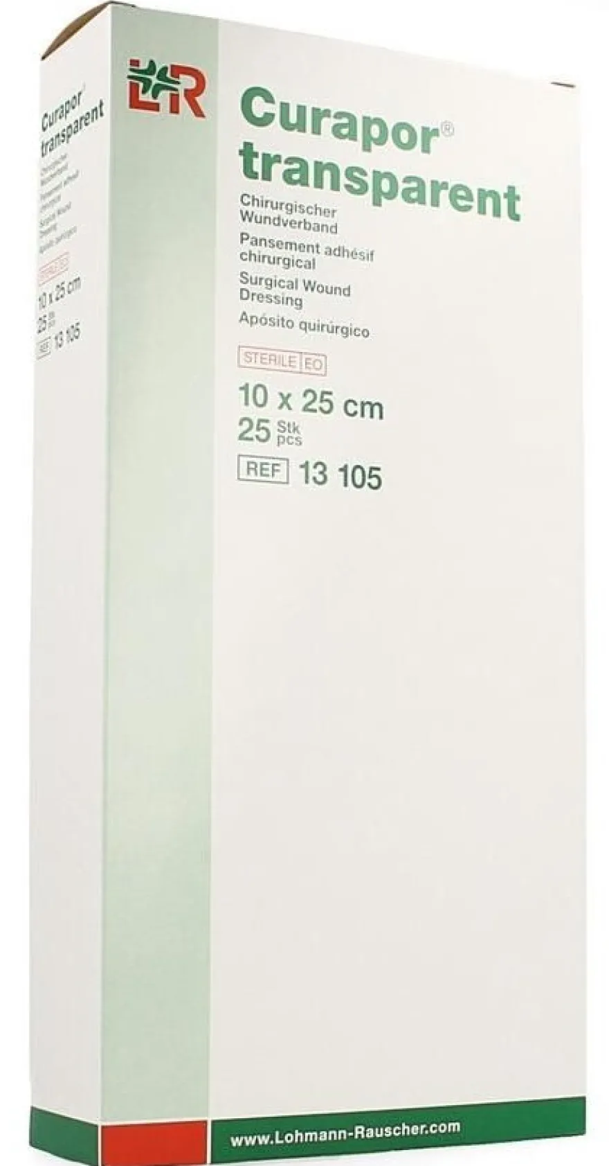 Lohmann & Rauscher Curapor Transparant Wondverband 10x25cm (25 stuks)