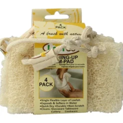 Loofco Schoonmaakspons Loofah Dun Bio (4 stuks)