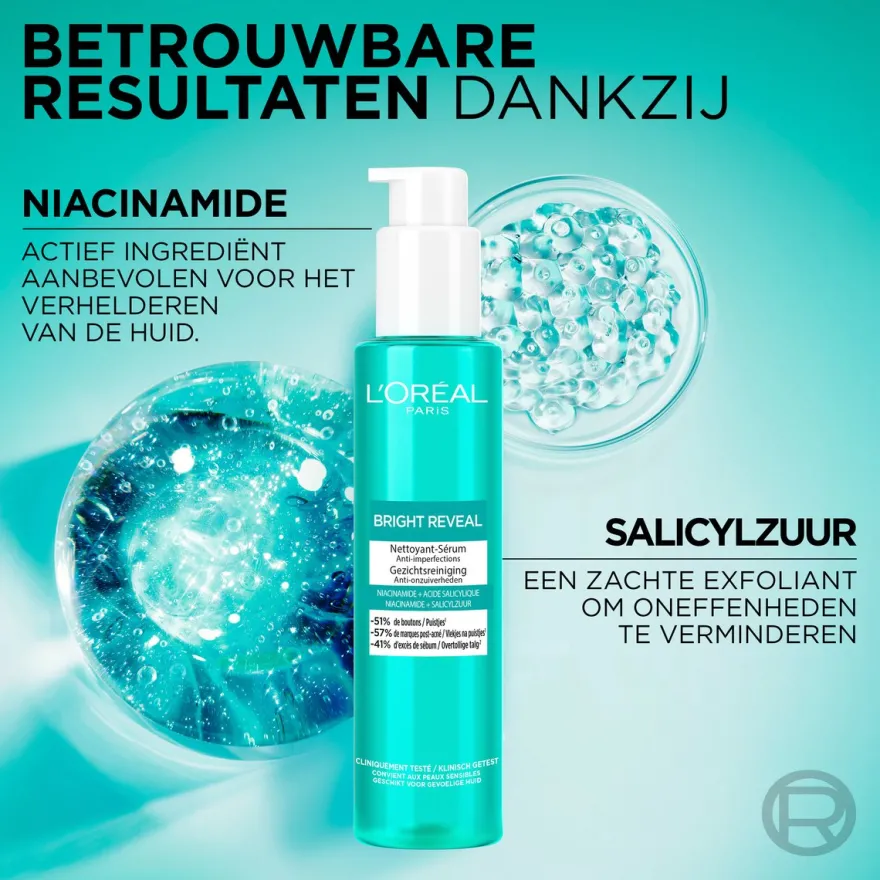L’Oréal Paris Bright Reneal Gezichtsreiniger Schuimend Niacinamide (150 ml)