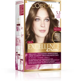 L’Oréal Paris Excellence Creme 5,3 Licht Goudbruin (1 set)