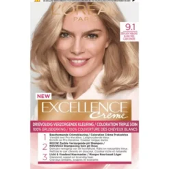L’Oréal Paris Excellence Creme 9,1 Zeer Licht Asblond (1 stuk)