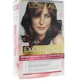 L’Oréal Paris Excellence Creme 4 Middenbruin (1 set)