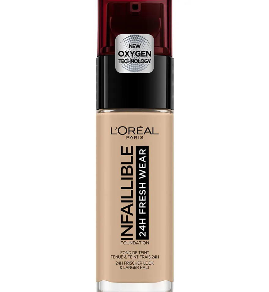 L’Oréal Paris Foundation Infaillible 32H Fresh Wear 145 Beige Rose (1 stuk)
