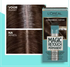 L’Oréal Paris Magic Retouch Nr. 4 Middenbruin (1 stuk)