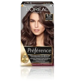 L’Oréal Paris Preference 6.21 Zeer Licht Koelbruin (1 set)