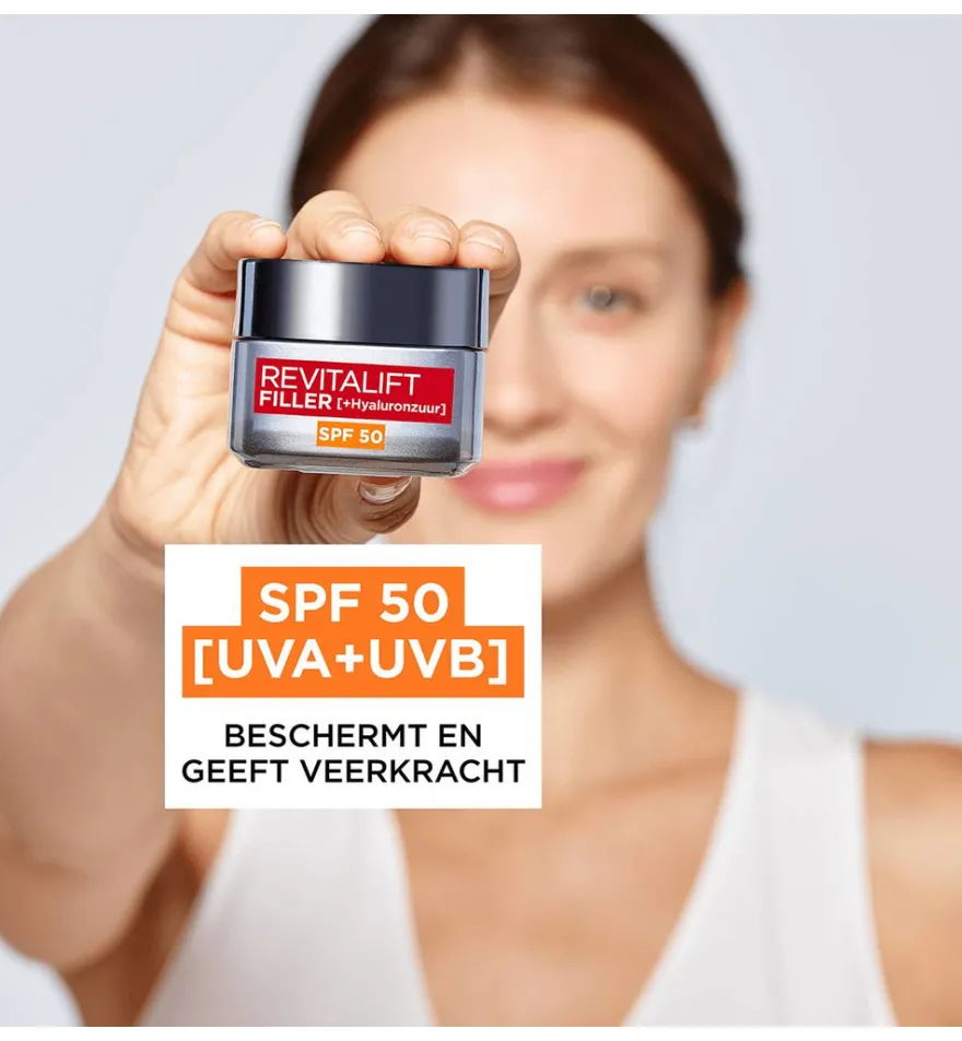 L’Oréal Paris Revitalift Filler Dagcreme Anti Aging SPF50 (50 ml)