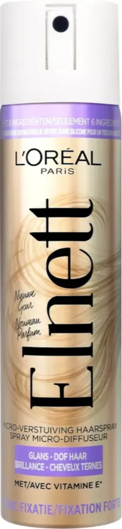 L’Oreal Paris Elnett Shine Haarspray Sterke Fixatie (75 ml)