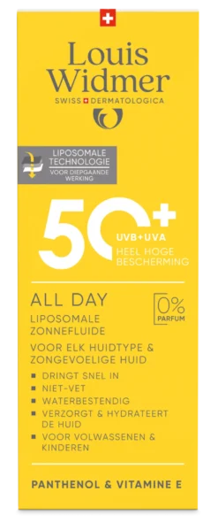 Louis Widmer All Day 50+ zonder Parfum (100 ml)