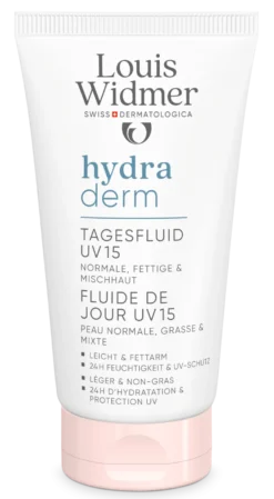 Louis Widmer Hydraderm Dag Fluide Uv 15 Licht Geparfumeerd (50 ml)