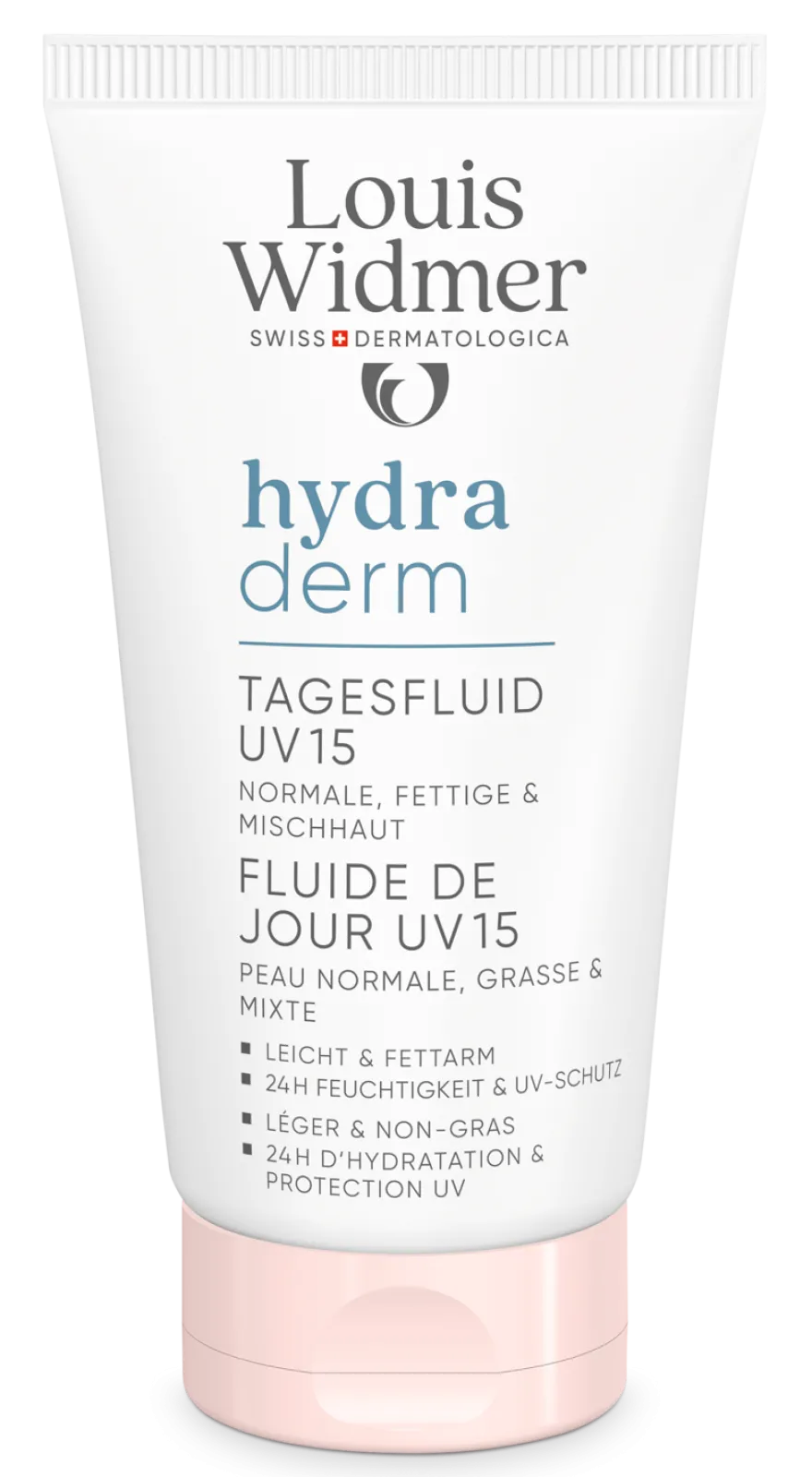 Louis Widmer Hydraderm Dag Fluide Uv 15 Licht Geparfumeerd (50 ml)