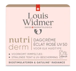 Louis Widmer Nutriderm Dagcrème Éclat Rosé Uv 50 zonder Parfum (50 ml)