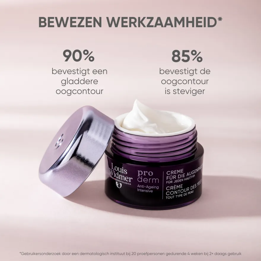 Louis Widmer Proderm Oogomtrekcrème zonder Parfum (30 ml)