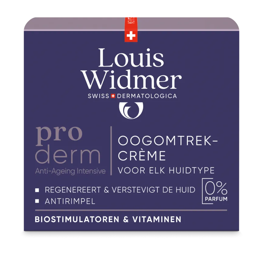 Louis Widmer Proderm Oogomtrekcrème zonder Parfum (30 ml)