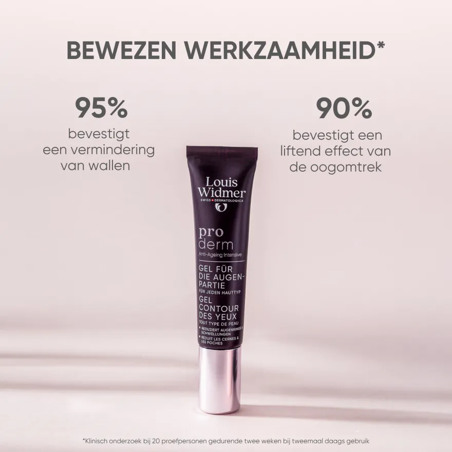 Louis Widmer Proderm Oogomtrekgel zonder Parfum (15 ml)