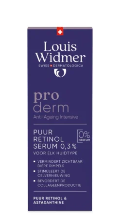 Louis Widmer Proderm Puur Retinol Serum 0,3% zonder Parfum (30 ml)