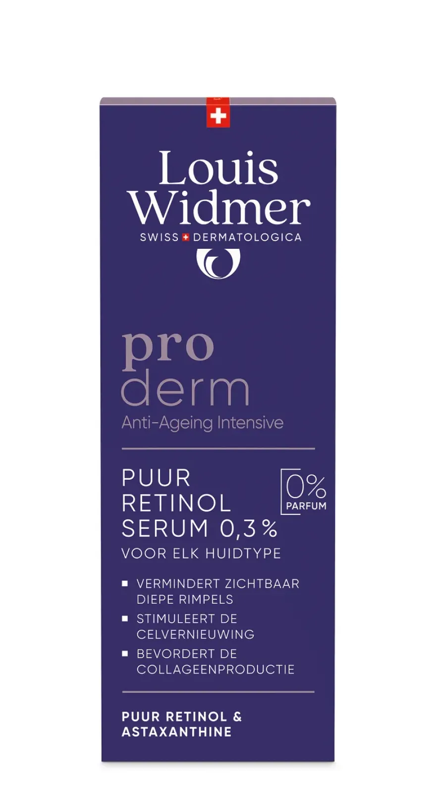 Louis Widmer Proderm Puur Retinol Serum 0,3% zonder Parfum (30 ml)
