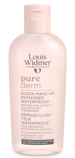 Louis Widmer Purederm Oogmake-up Reiniging Waterproof zonder Parfum (100 ml)