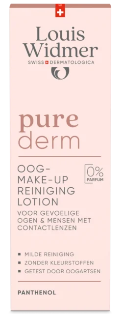 Louis Widmer Purederm Oogmake-up Reiniging Lotion zonder Parfum (100 ml)