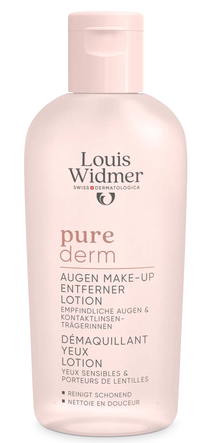 Louis Widmer Purederm Oogmake-up Reiniging Lotion zonder Parfum (100 ml)