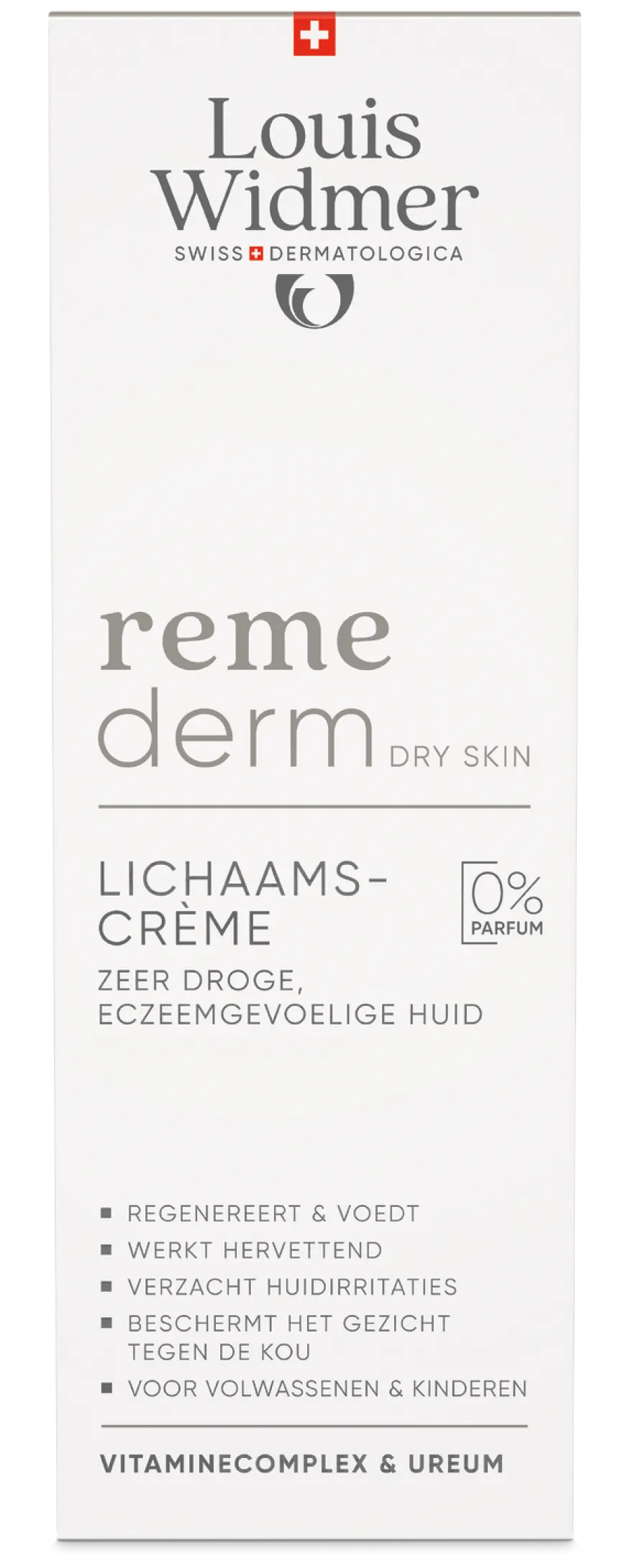 Louis Widmer Remederm Lichaamscrème zonder Parfum (200 ml)