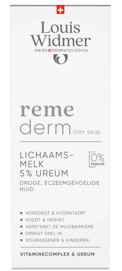 Louis Widmer Remederm Lichaamsmelk 5 % Ureum zonder Parfum (200 ml)