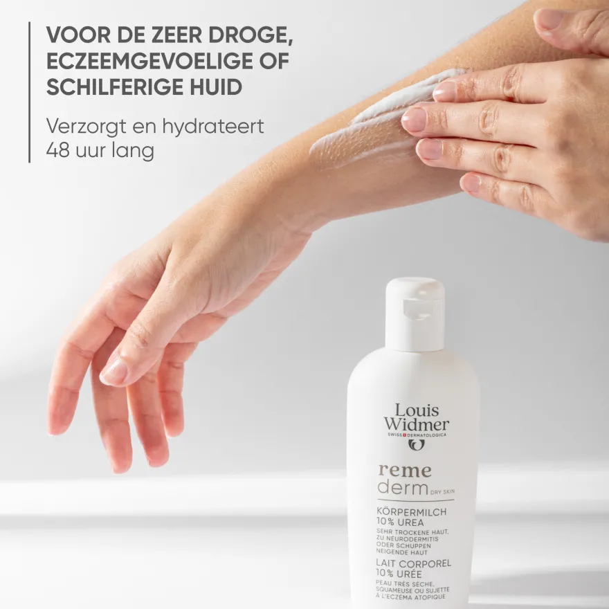 Louis Widmer Remederm Lichaamsmelk 10 % Ureum Licht Geparfumeerd (200 ml)