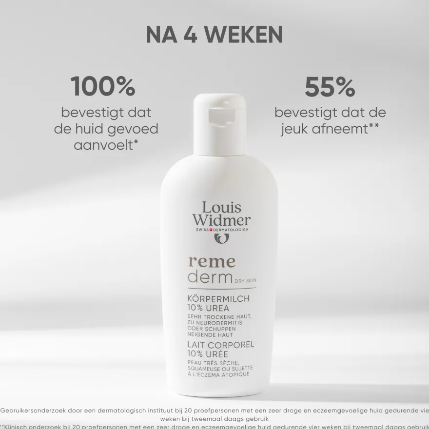 Louis Widmer Remederm Lichaamsmelk 10 % Ureum Licht Geparfumeerd (200 ml)