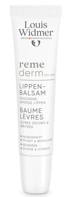 Louis Widmer Remederm Lippenbalsem zonder Parfum (15 ml)