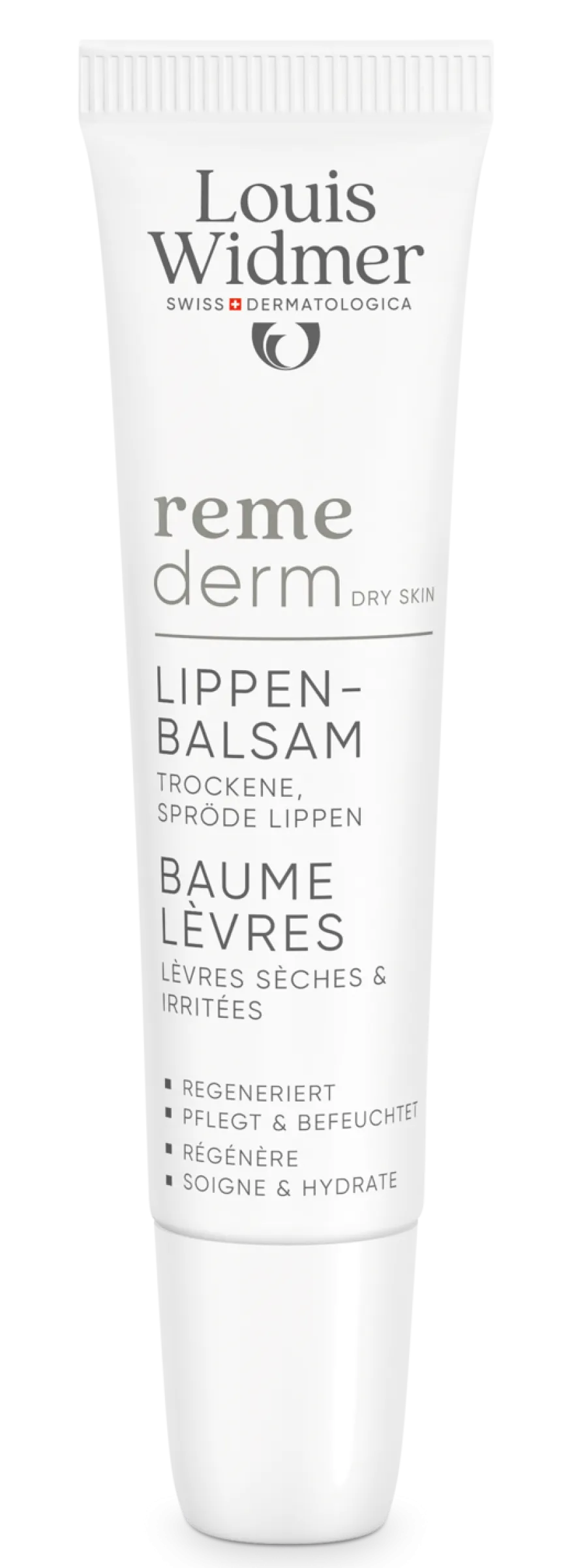 Louis Widmer Remederm Lippenbalsem zonder Parfum (15 ml)