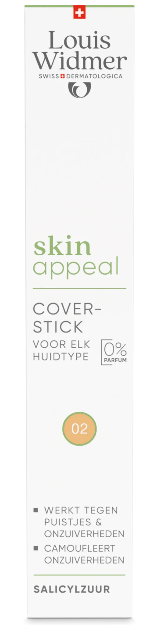 Louis Widmer Skinappeal Coverstick 02 zonder Parfum (0,25 gr)