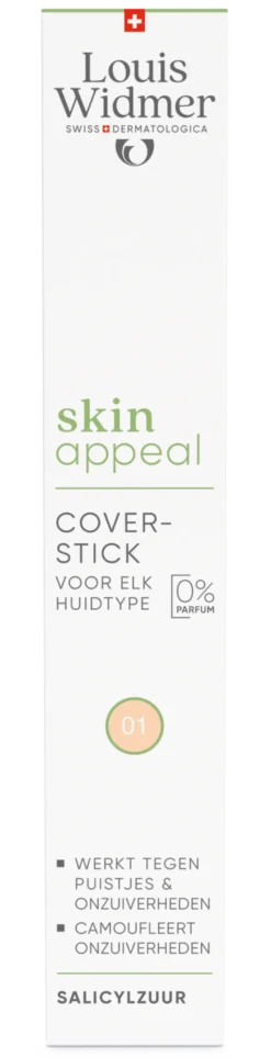 Louis Widmer Skinappeal Coverstick 01 zonder Parfum (0,25 gr)