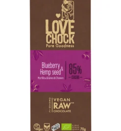 Lovechock Blueberry hempseed bio (70 gr)