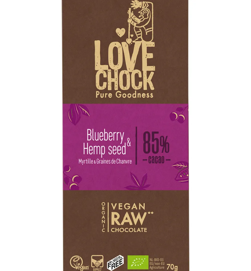 Lovechock Blueberry hempseed bio (70 gr)