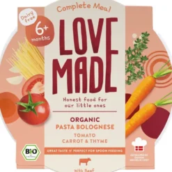 Lovemade Babymaaltijd Pasta Bolognese 6+ Maanden (185 gr)