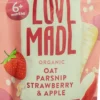 Lovemade Knijpzakje Haver Pastinaak Aardbei Appel 6+ Mnd (100 gr)