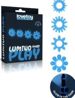 Lovetoy Lumino Play Cock Ring Set Van 4 Glow In The Dark (1 set)