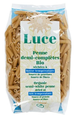 Luce Penne Halfvolkoren Gedroogd op Lage Temperatuur Bio (500 gr)