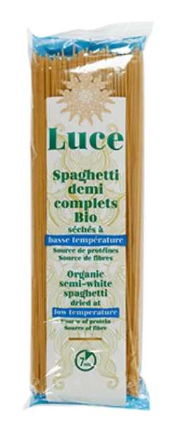 Luce Spaghetti Halfvolkoren Gedroogd op Lage Temperatuur Bio (500 gr)