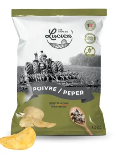 Lucien Chips Peper & Zout Bio (125 gr)