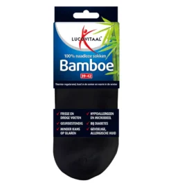 Lucovitaal Bamboe Enkelsokken Zwart 39-42 (1 paar)