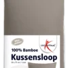 Lucovitaal Bamboe Kussensloop Taupe (1 stuk)