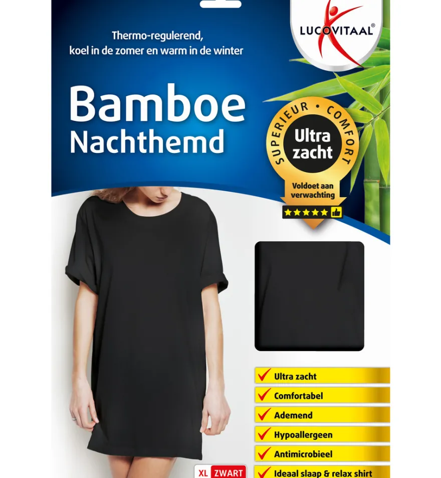 Lucovitaal Bamboe Nachthemd Xl (1 stuk)