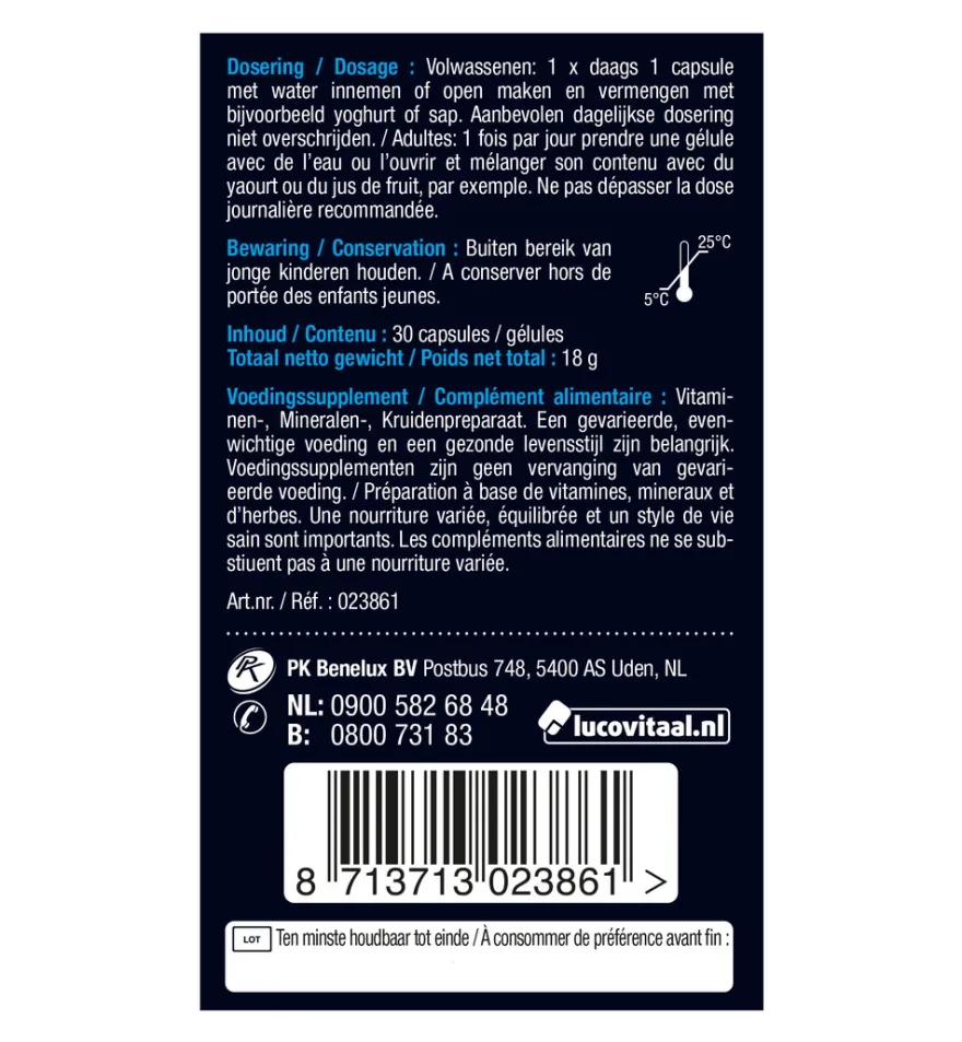 Lucovitaal Bloeddruk (30 capsules)