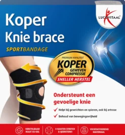 Lucovitaal Brace Knie Koper (1 stuk)