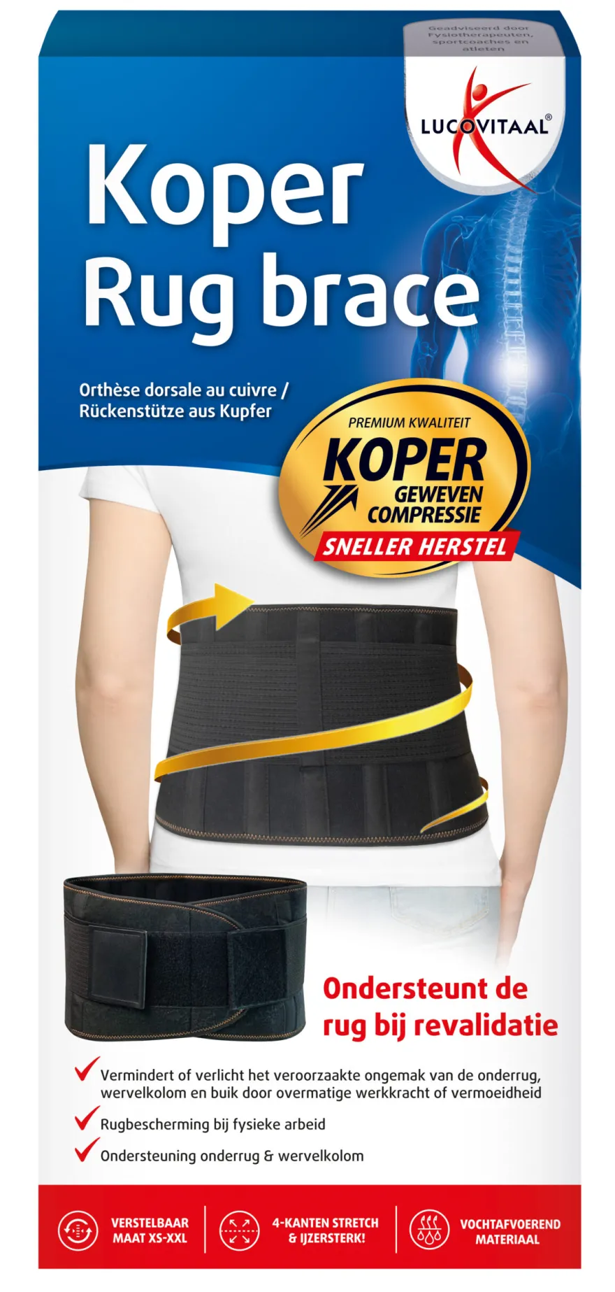 Lucovitaal Brace Rug Koper (1 stuk)